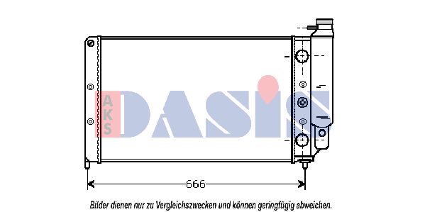 AKS DASIS Радиатор, охлаждение двигателя 180340N